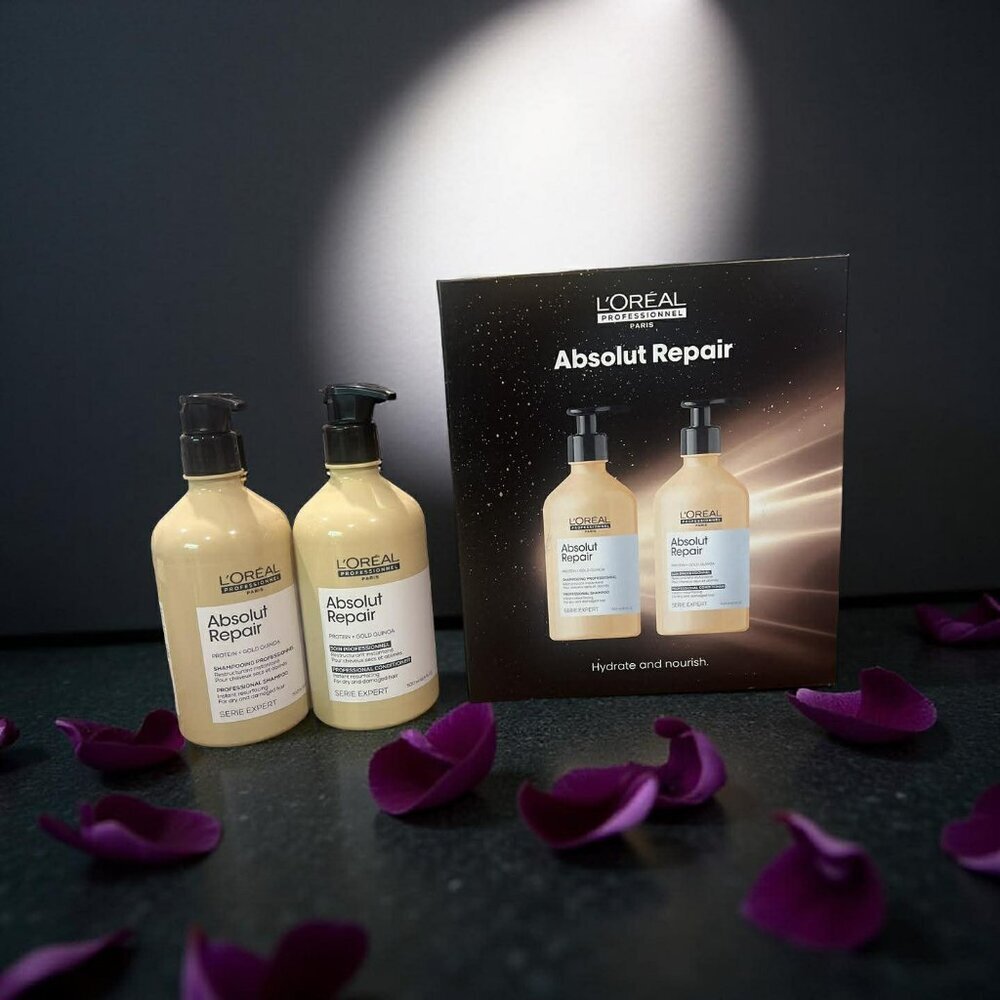 L'oreal Prof Paris Absolut Repair Protein Gold Quinoa Shampoo Conditioner